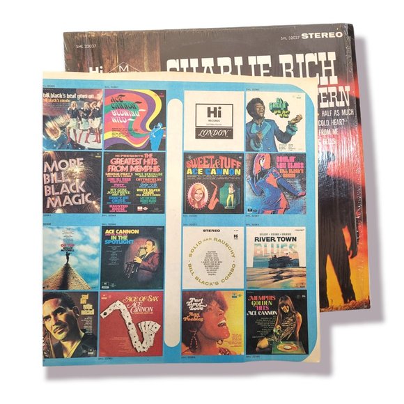 Charlie Rich "Sings Country & Western" SHL-32037 Hi Records Vinyl LP Record - Picture 3 of 4